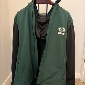 Packers Green and Black Performance Jacket
